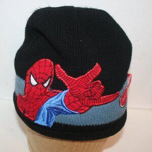 The Amazing Spiderman Black Beanie Knit Hat ONE SIZE UNISEX